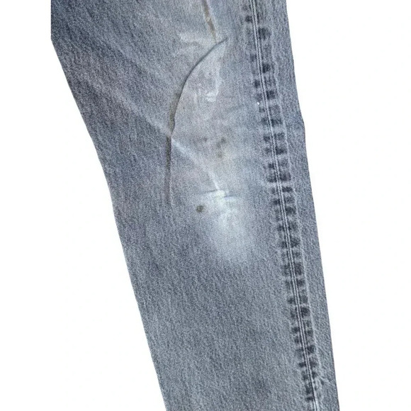 Levi's Vintage Red Tab Distressed Dirty Grunge Gray 501 Jeans Men's 32x32 Button - Picture 5 of 9